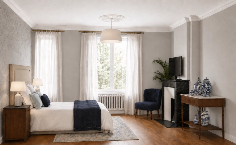 Home, Vintage, Room, Chic, Full Project, Shopping list, 3D ambiance, Plan, Renovation