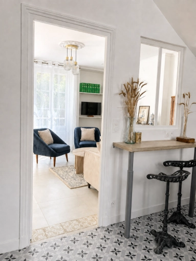 Home, Vintage, Kitchen, Chic, Living room, Consultation Visit, Full Project, Home Staging, Remote Coaching, Coach shopping, Shopping list, Renovation