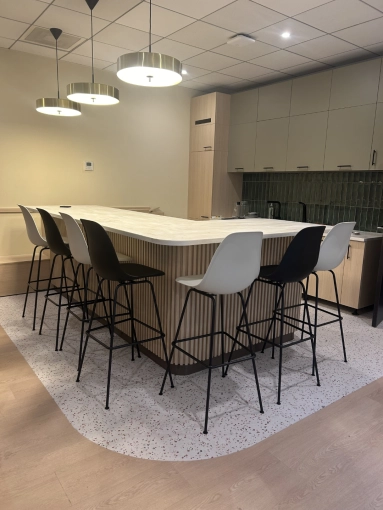 Minimaliste, Contemporain, Bâtiment professionnel, Bâtiment accueillant du public, Cuisine, Chic