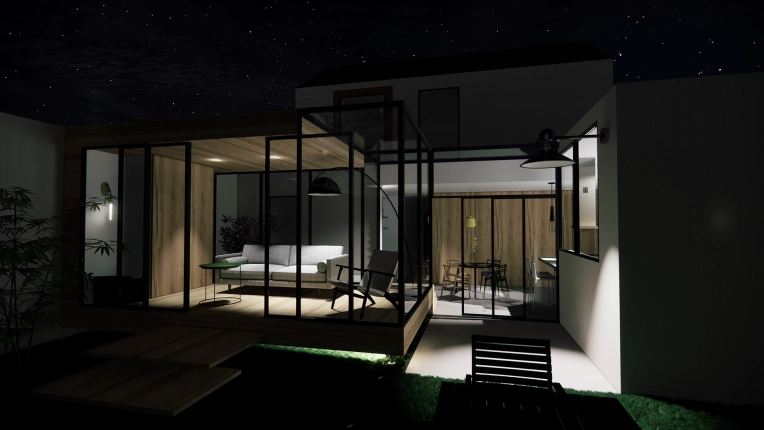 Home, Minimalist, Contemporary, Scandinavian, Outdoor/Garden, Chic, Nature, Living room
