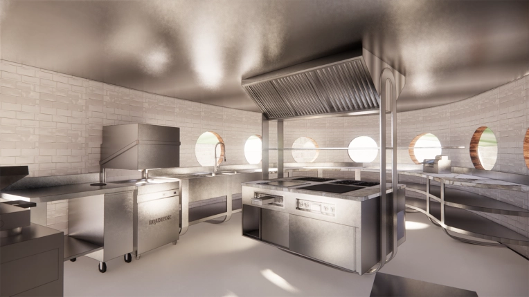 Industrial, Minimalist, Contemporary, Scandinavian, Retail / store, Commercial Buildings, Buildings Open to the Public, Kitchen, Chic, Nature
