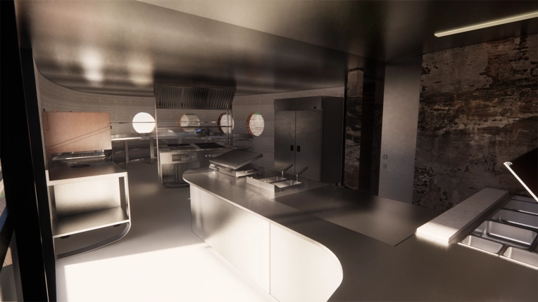 Industrial, Minimalist, Contemporary, Scandinavian, Retail / store, Commercial Buildings, Buildings Open to the Public, Kitchen, Chic, Nature