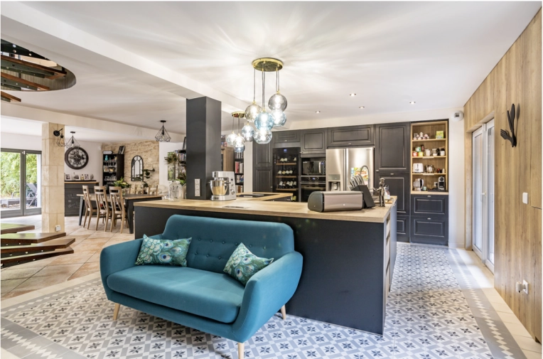Industrial, Home, Room, Chic, Living room