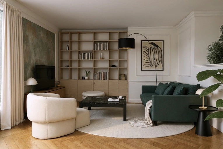 Contemporary, Living room