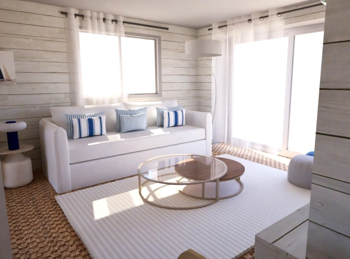 Maison individuelle, Minimaliste, Contemporain, Nature, Salon / séjour