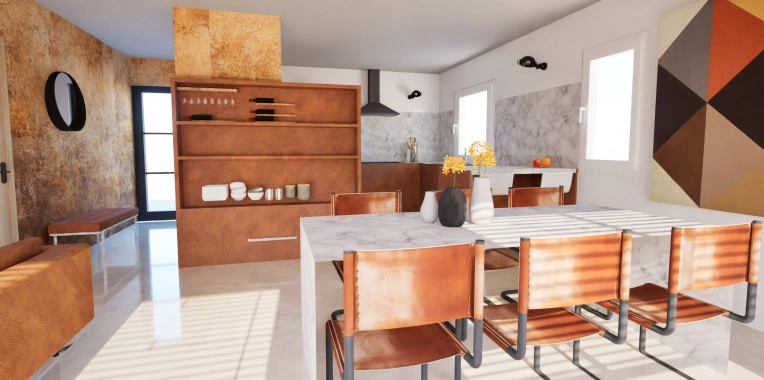 Industriel, Contemporain, Appartement, Chic