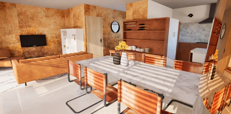 Industriel, Contemporain, Appartement, Chic