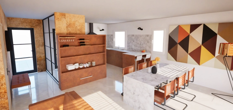 Industriel, Contemporain, Appartement, Chic