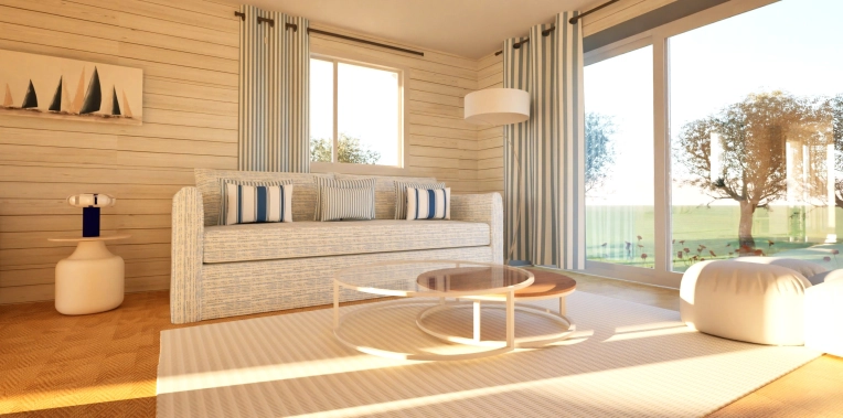 Maison individuelle, Contemporain, Salon / séjour