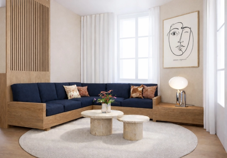 Minimalist, Flats / Apartments, Full Project, Creation of exclusive furniture, 3D ambiance