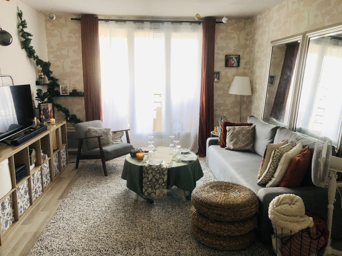 Rustique, Bohème, Appartement, Nature, Salon / séjour