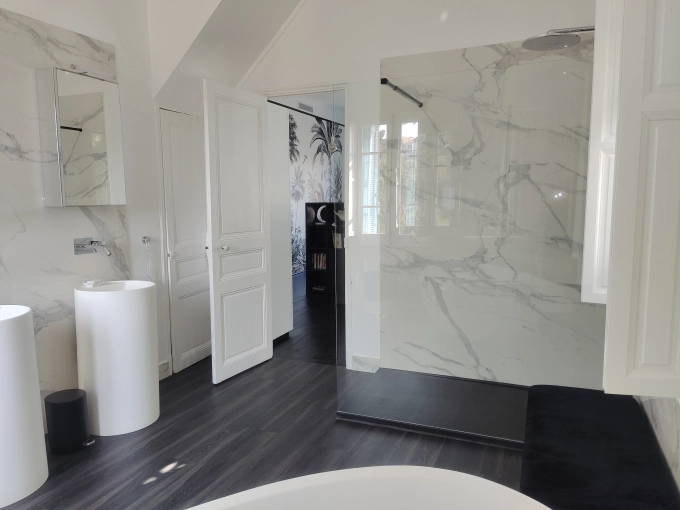 Minimalist, Contemporary, Bathroom, Chic, Full Project, 3D ambiance