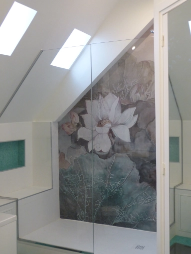 Contemporary, Bathroom, Chic, Full Project, 3D ambiance