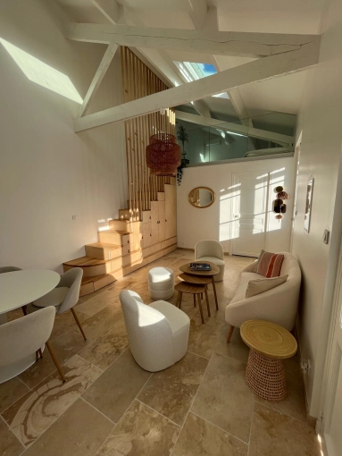 Scandinavian, Living room, Full Project, 3D ambiance