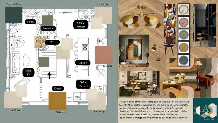 Vintage, Chic, Living room, Consultation Visit, Coach shopping, Shopping list
