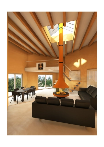 Industrial, Contemporary, Living room, Consultation Visit, 3D ambiance