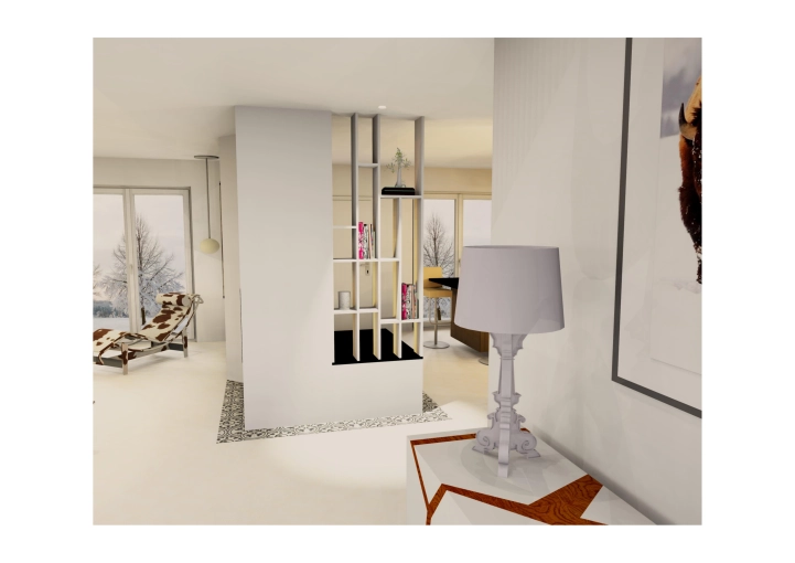 Contemporary, Chic, Living room, Consultation Visit, Home Staging, 3D ambiance