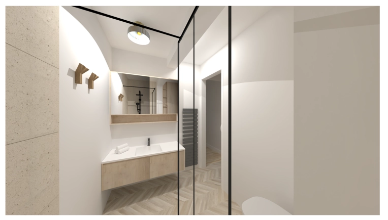 Scandinavian, Bathroom, Consultation Visit, Shopping list, 3D ambiance