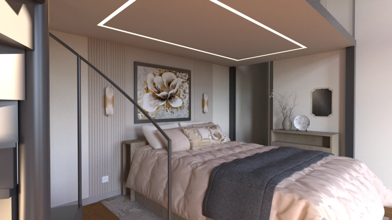 Room, Chic, Consultation Visit, 3D ambiance