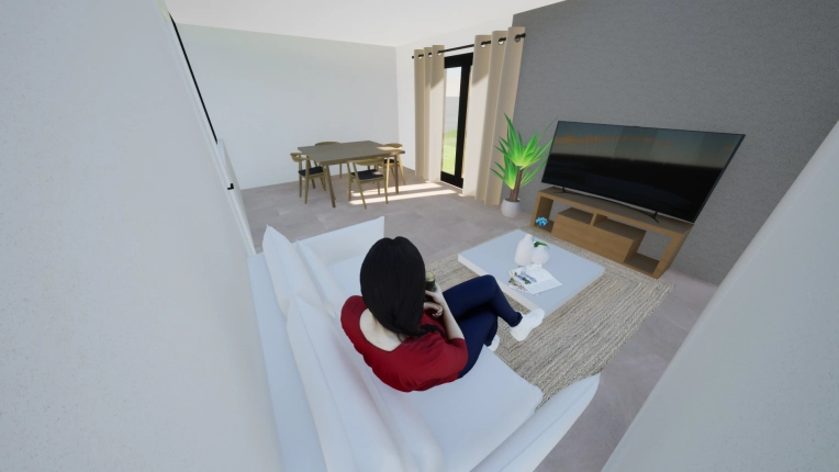 Home, Minimalist, Contemporary, 3D ambiance