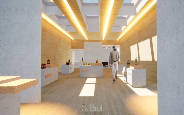 Minimalist, Retail / store, Full Project, 3D ambiance