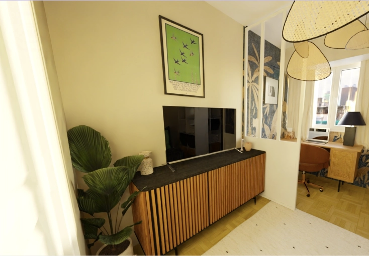 Contemporary, Scandinavian, Vintage, Chic, Office, Home Staging, Remote Coaching, Shopping list, 3D ambiance