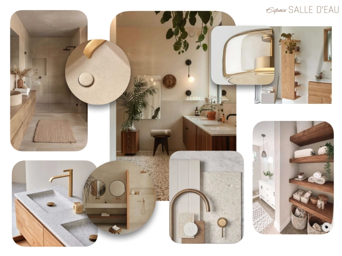 Contemporary, Scandinavian, Bathroom, Chic, Nature, Consultation Visit, Full Project, Home Staging, Creation of exclusive furniture, Shopping list, 3D ambiance