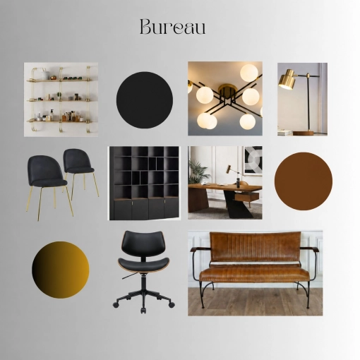 Industrial, Minimalist, Contemporary, Office, Consultation Visit, Shopping list, 3D ambiance