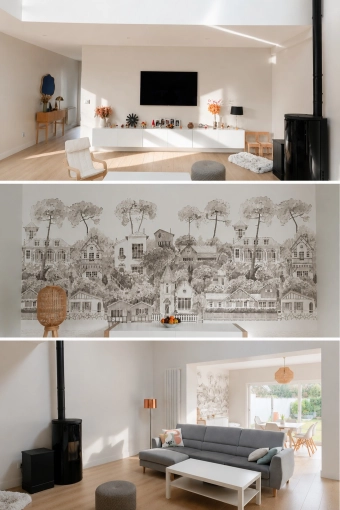 Home, Minimalist, Contemporary, Living room, Full Project