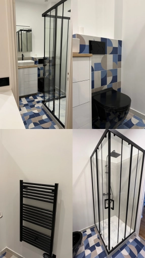 Contemporary, Vintage, Bathroom, Full Project