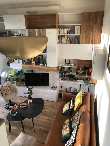 Contemporary, Vintage, Maximalist, Living room, Full Project, Creation of exclusive furniture, Shopping list, 3D ambiance