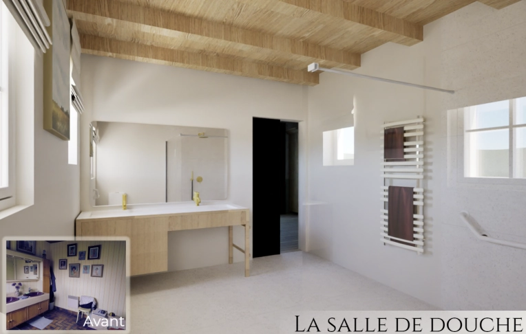 Rustic, Minimalist, Contemporary, Scandinavian, Vintage, Bathroom, Chic, Nature, Feng Shui, Consultation Visit, Full Project, Remote Coaching, Energy renovation, Creation of exclusive furniture, 3D ambiance