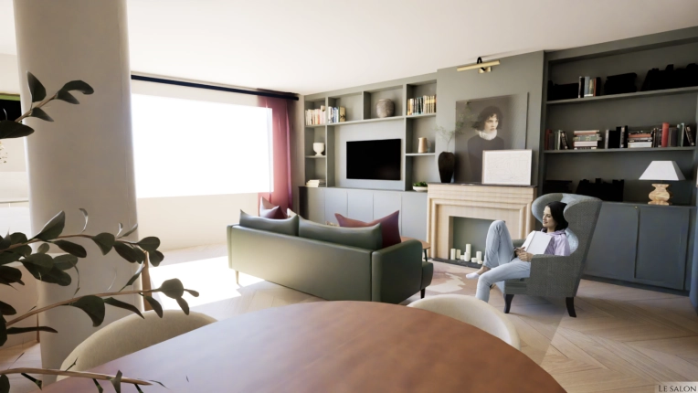 Rustic, Minimalist, Contemporary, Scandinavian, Vintage, Chic, Nature, Feng Shui, Maximalist, Living room, Consultation Visit, Full Project, Remote Coaching, Energy renovation, Creation of exclusive furniture, 3D ambiance