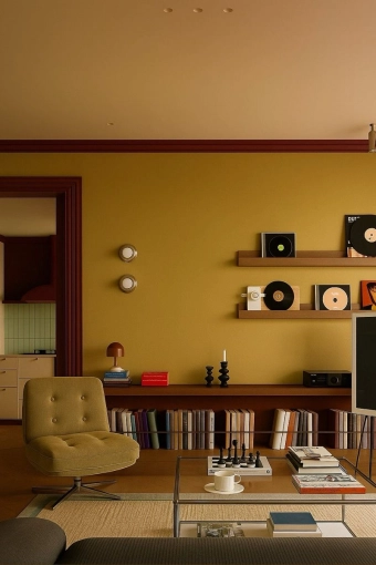 Bohemian, Vintage, Kitchen, Living room