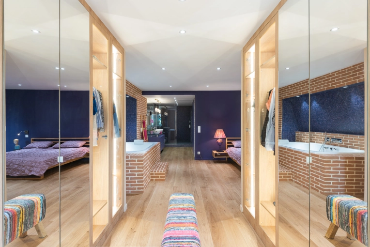 Home, Contemporary, Chic, Consultation Visit, Full Project, Creation of exclusive furniture, 3D ambiance, Plan