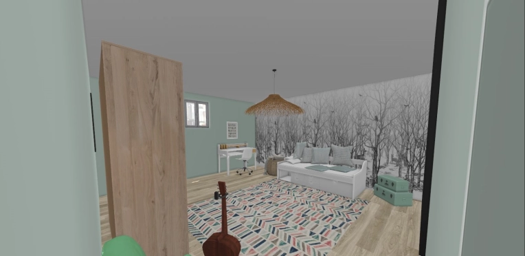 Home, Bohemian, Chic, Consultation Visit, Coach shopping, 3D ambiance