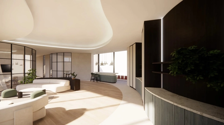 Minimalist, Contemporary, Buildings Open to the Public, Chic, 3D ambiance