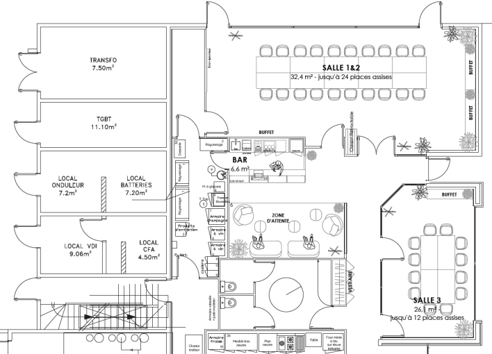 Contemporary, Chic, Office, Consultation Visit, Full Project, Creation of exclusive furniture, Shopping list, 3D ambiance, Plan