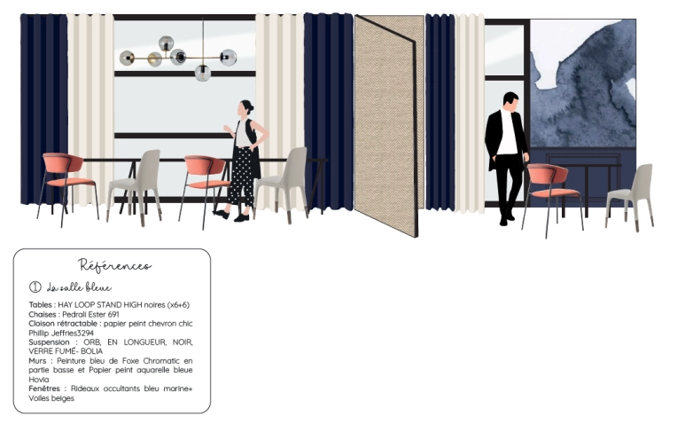 Contemporary, Chic, Office, Consultation Visit, Full Project, Creation of exclusive furniture, Shopping list, 3D ambiance, Plan