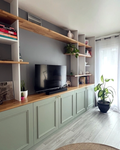 Living room, Consultation Visit, Creation of exclusive furniture, 3D ambiance