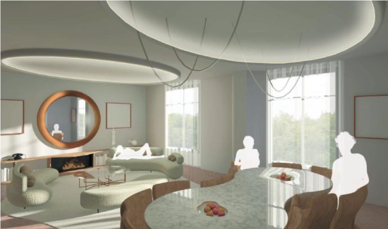 Chic, Living room, Plan