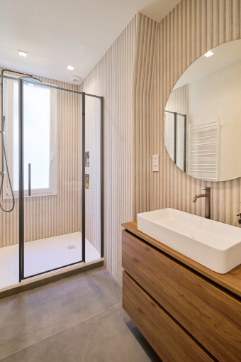 Contemporary, Bathroom, Chic, Full Project, Energy renovation, Creation of exclusive furniture, 3D ambiance, Plan