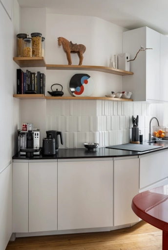 Contemporary, Kitchen, Chic, Full Project, Energy renovation, Creation of exclusive furniture, 3D ambiance, Plan