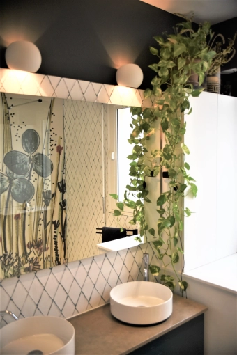 Bohemian, Contemporary, Bathroom, Full Project, Energy renovation, Creation of exclusive furniture, 3D ambiance, Plan