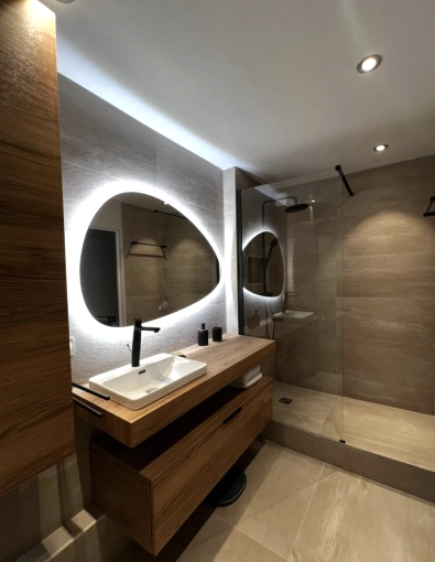 Industrial, Minimalist, Contemporary, Scandinavian, Bathroom, Chic, Full Project