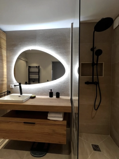 Industrial, Minimalist, Contemporary, Scandinavian, Bathroom, Chic, Full Project