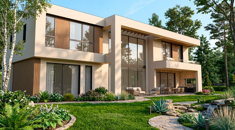 Maison individuelle, Minimaliste, Contemporain, Projet complet