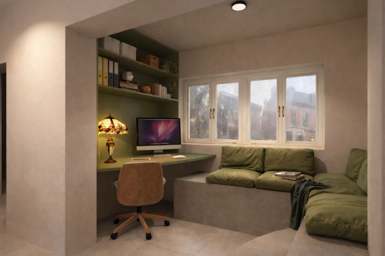 Contemporary, Vintage, Office, Full Project, Plan