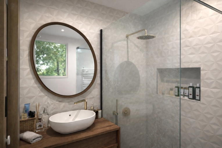 Contemporary, Bathroom, Consultation Visit, 3D ambiance, Plan