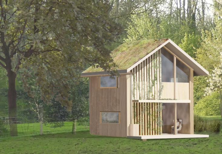 Bohemian, Contemporary, Scandinavian, Nature, Tiny house, Energy renovation, 3D ambiance, Plan